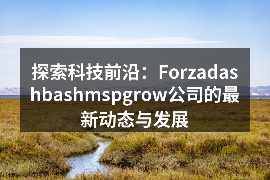 Forzadashbashmspgrow最新智能设备展示